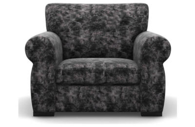 Heart of House Chloe Shimmer Fabric Chair - Steel